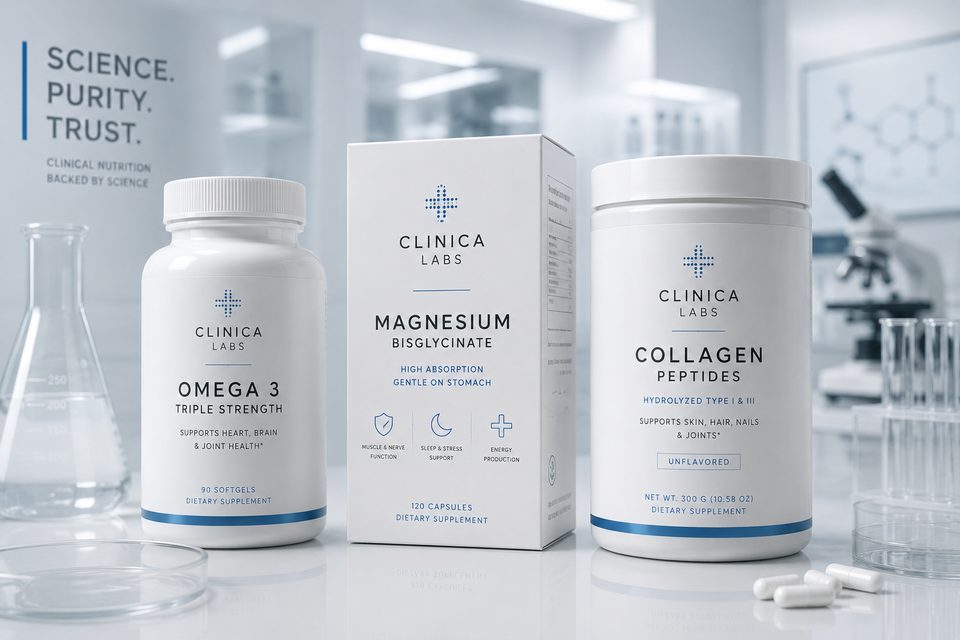 Linia kliniczna - omega 3, magnez, kolagen