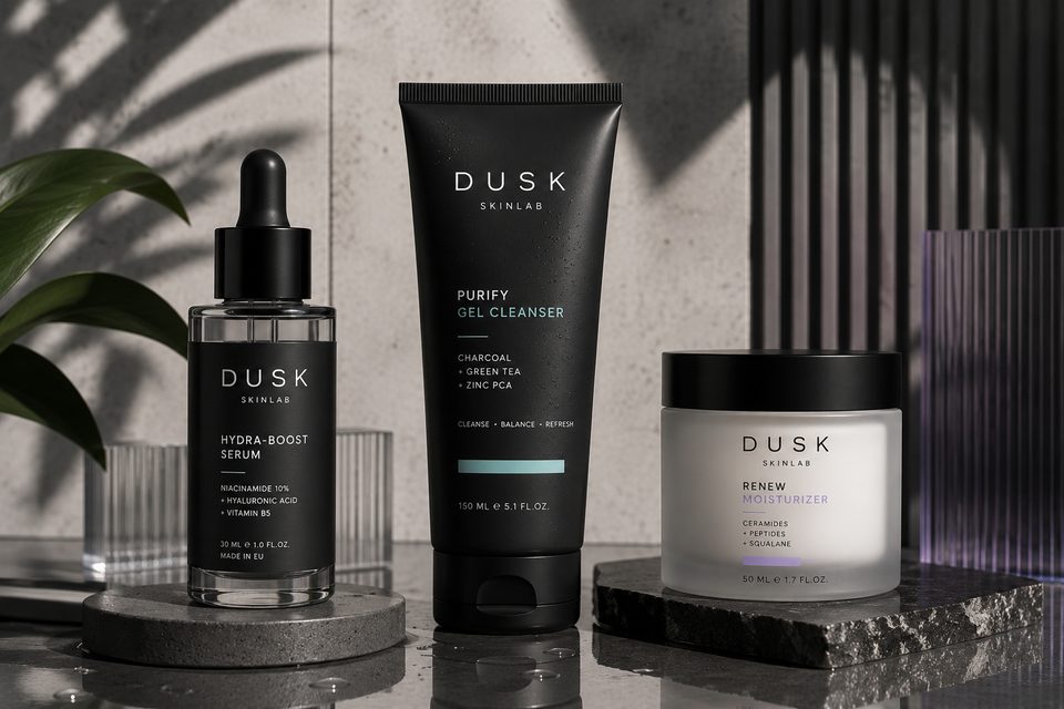 Pielęgnacja twarzy - serum, żel, krem, ciemna seria